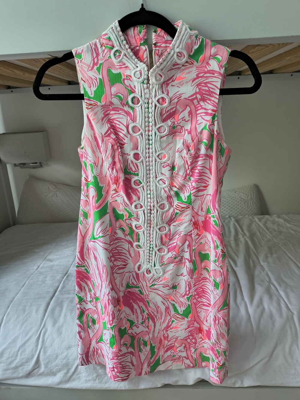 Lilly Pulitzer Pink, Green & White Sleeveless Floral Dress